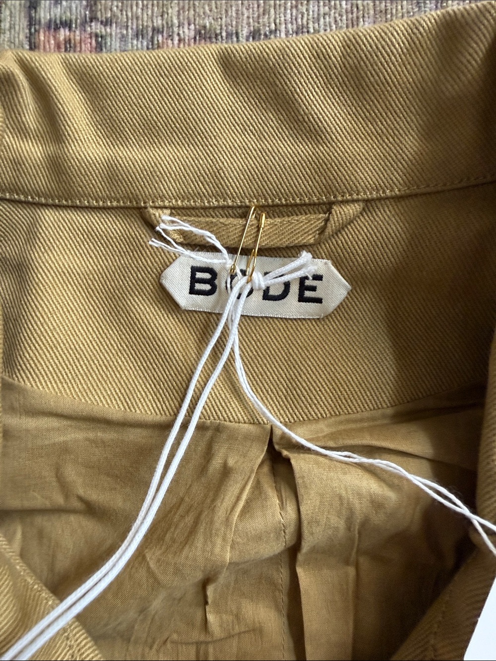 Men's Lightweight Tan Zip-Front Shirt Jacket - Picture 6 of 11